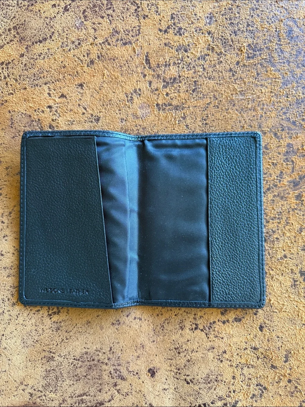 Wilsons Leather Black Passport Cover
